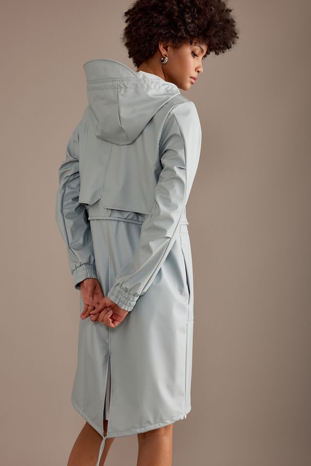 Rains Lange Jacke mit Kapuze #5