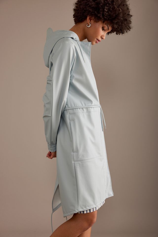 Rains Lange Jacke mit Kapuze #3