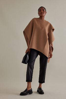 ALIGNE Journey Recycled Wool-Blend Wrap Cape