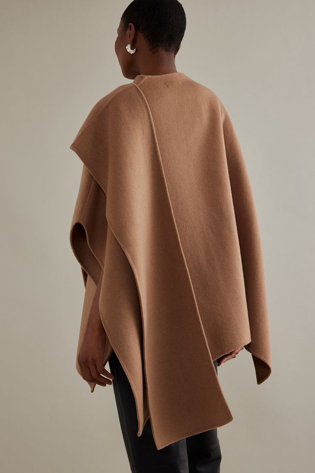 ALIGNE Journey Recycled Wool-Blend Wrap Cape #4