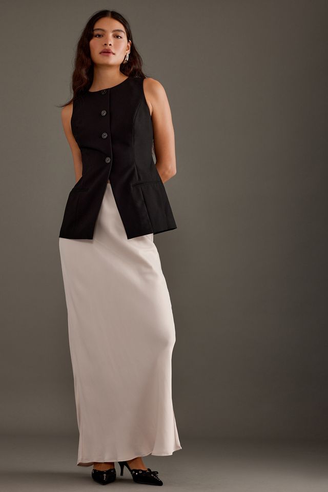 ALIGNE Leo Round-Neck Longline Waistcoat #3