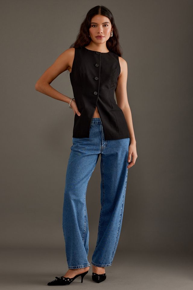 ALIGNE Leo Round-Neck Longline Waistcoat #5