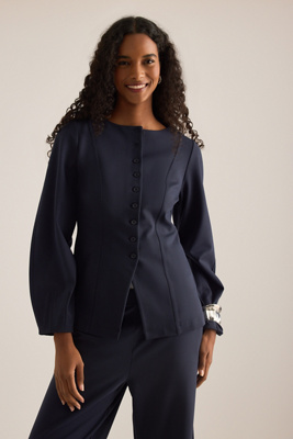 ALIGNE Bonnie Ponte Waisted Blazer
