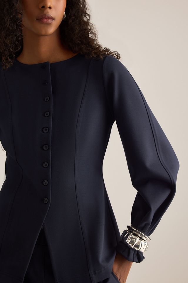 ALIGNE Bonnie Ponte Waisted Blazer #3