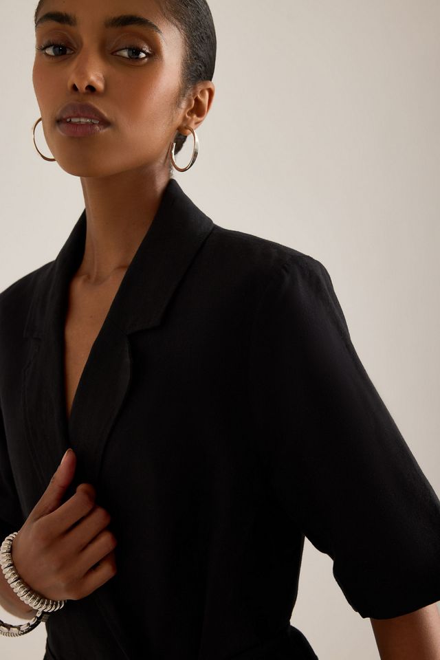 Blazer Cruzado de Mezcla de Lino Carrie de ALIGNE #3