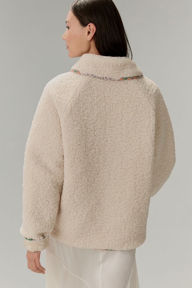 MABLE Reversible Sherpa Fleece Jacket | Anthropologie