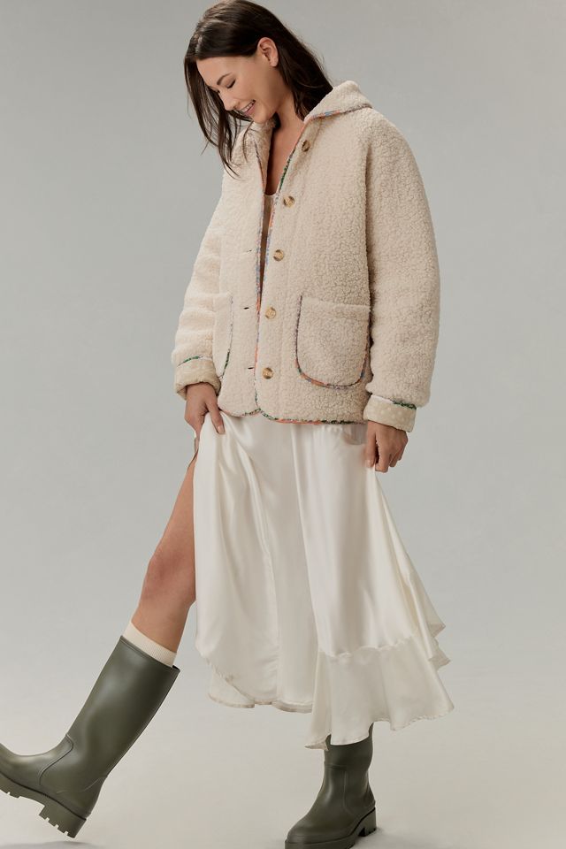 MABLE Reversible Sherpa Fleece Jacket | Anthropologie