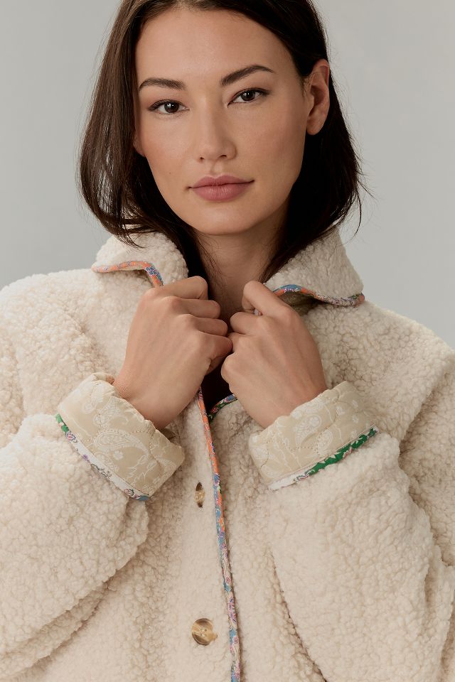 MABLE Reversible Sherpa Fleece Jacket | Anthropologie