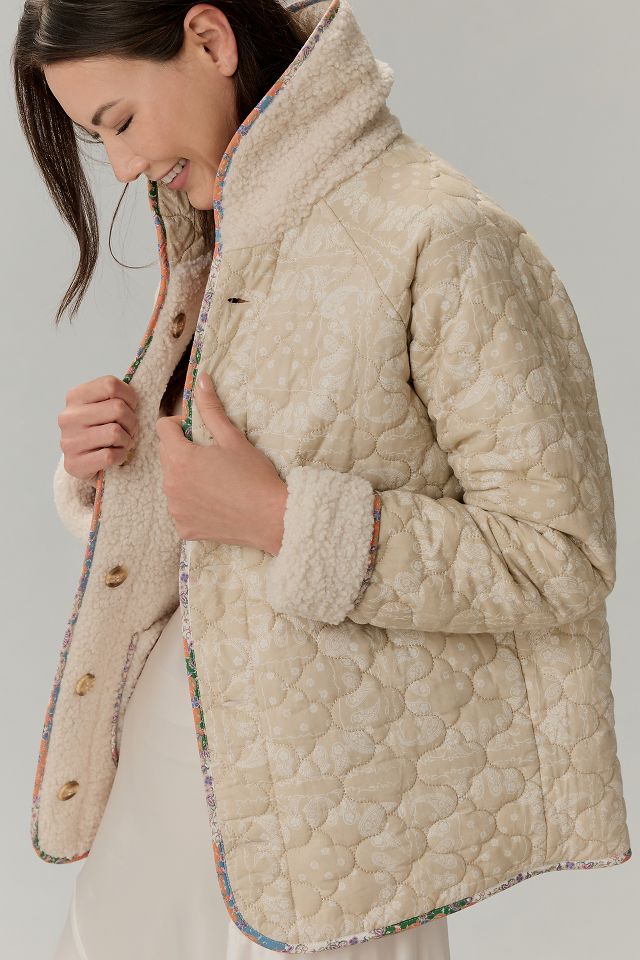 MABLE Reversible Sherpa Fleece Jacket | Anthropologie