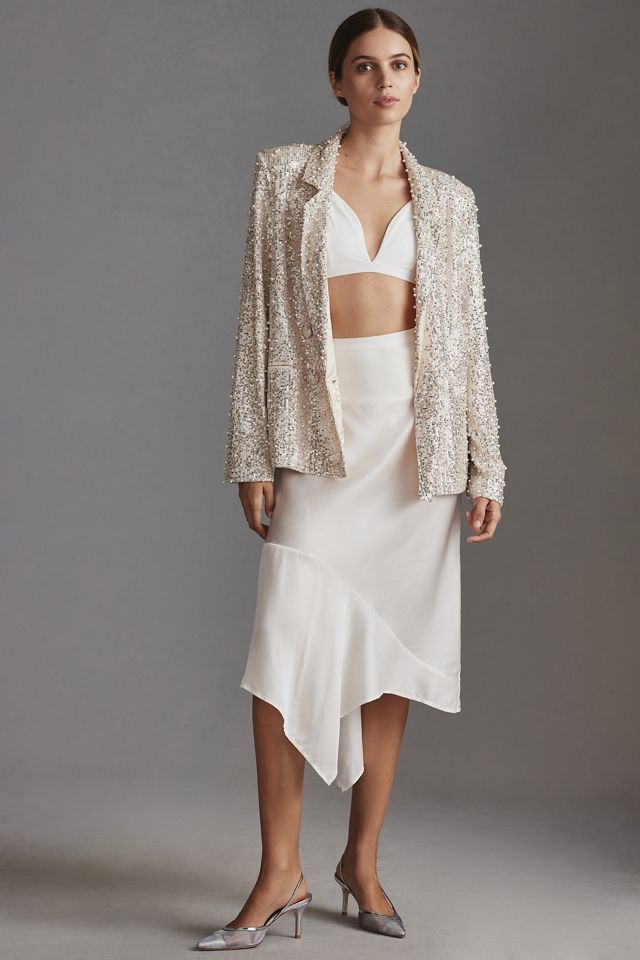 MABLE Pearl Sequin Mix Blazer #2