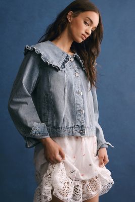 ジャケット・アウター BELPER / puffleed collar denim jacket BELPER / puffleed collar denim jacket