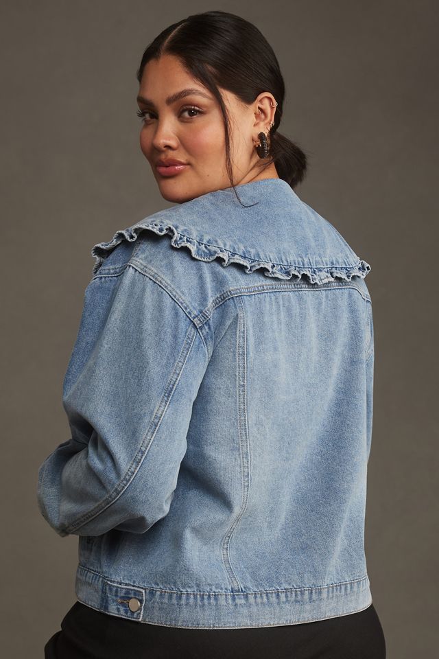 MABLE Peter Pan Collar Denim Jacket #5