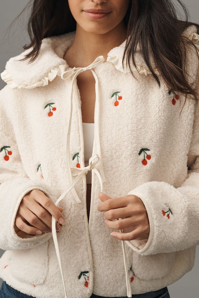 MABLE Sherpa Embroidered Jacket #2