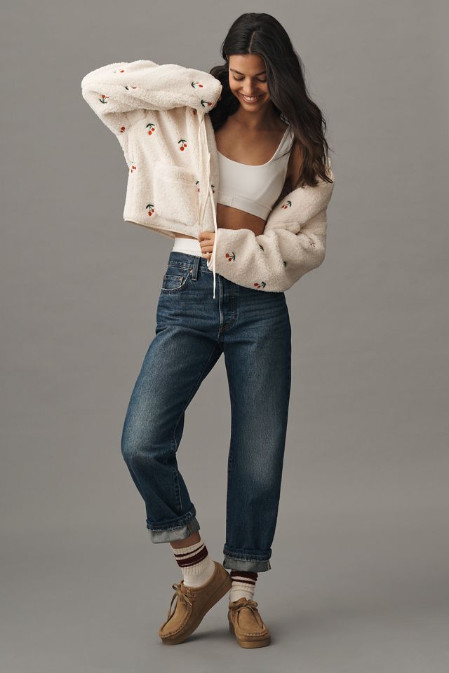 MABLE Sherpa Embroidered Jacket #3