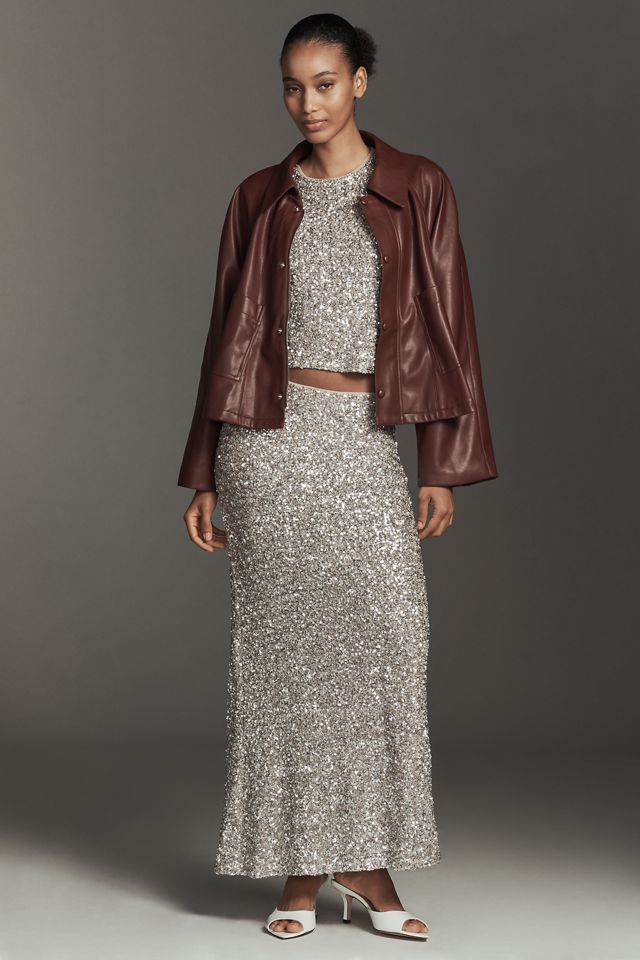 MABLE Swingy Faux-Leather Jacket #1
