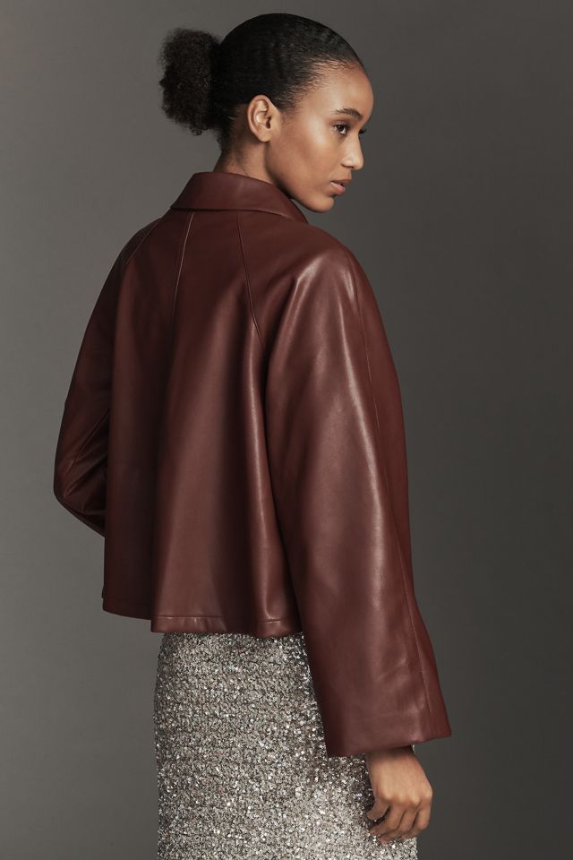 MABLE Swingy Faux-Leather Jacket #2