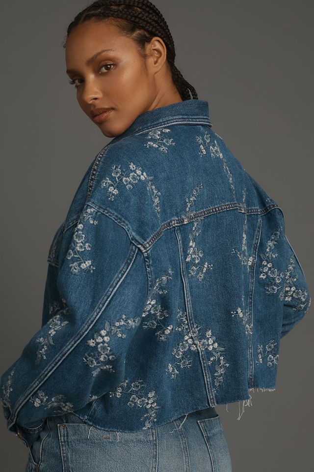 Pilcro Embroidered Utility Denim Jacket #5