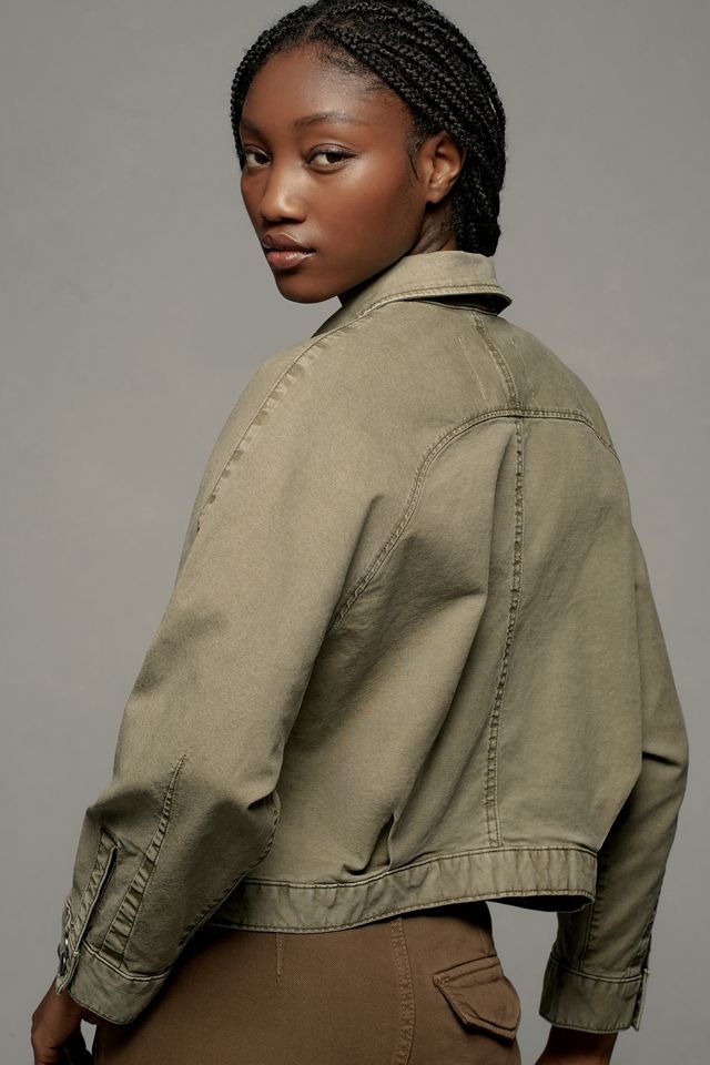 Pilcro Canvas Crop Dolman Jacket #1