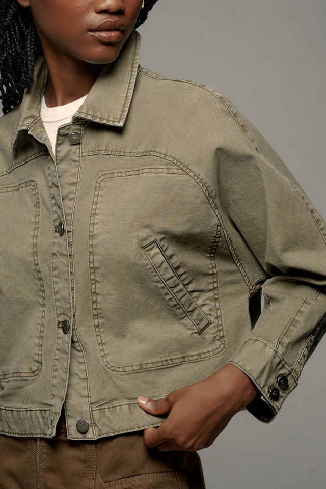 Pilcro Canvas Crop Dolman Jacket #2
