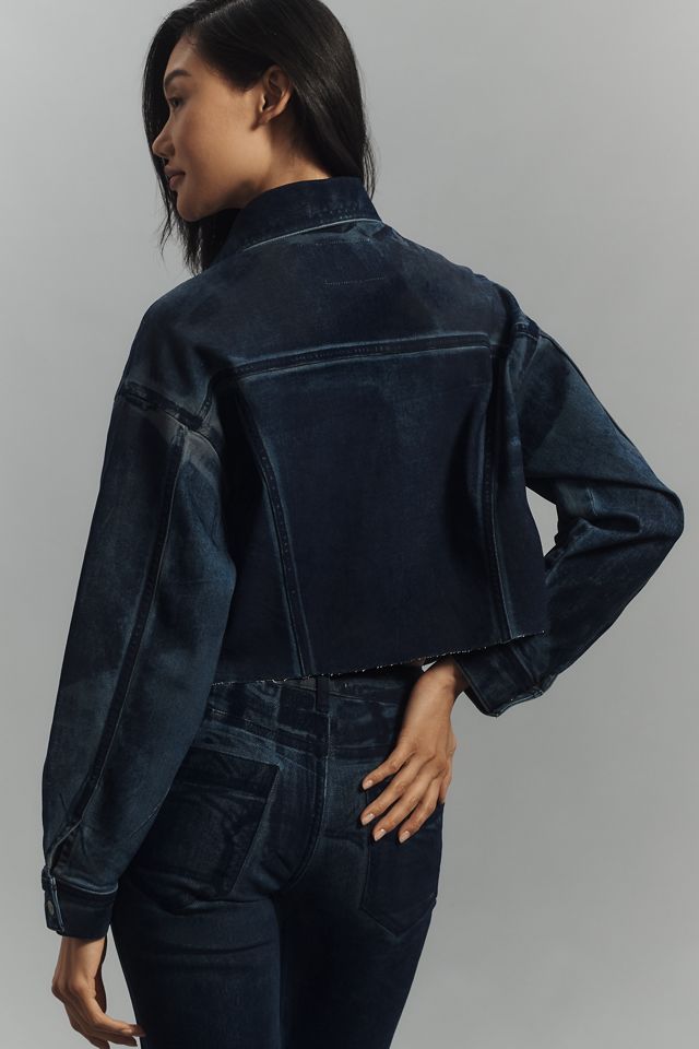 Pilcro Washed Cropped Denim Jacket #1