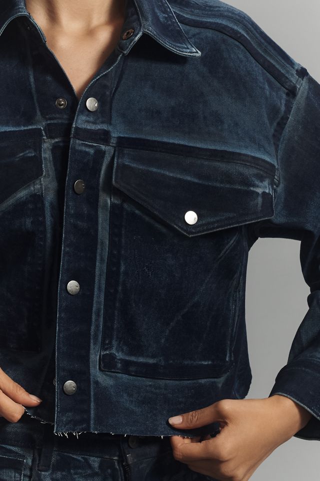 Pilcro Washed Cropped Denim Jacket #2