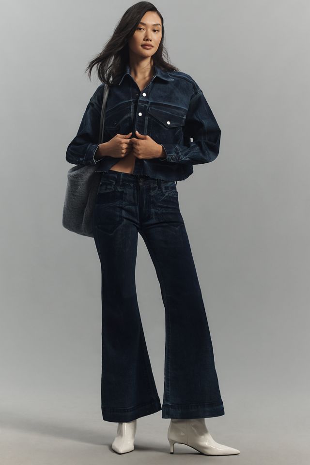 Pilcro Washed Cropped Denim Jacket #3