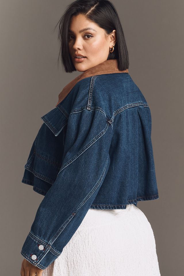 Pilcro Crop Denim Barn Jacket #4