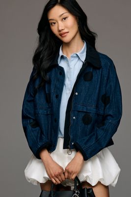 Lexie Cropped Workwear Jacket by Pilcro