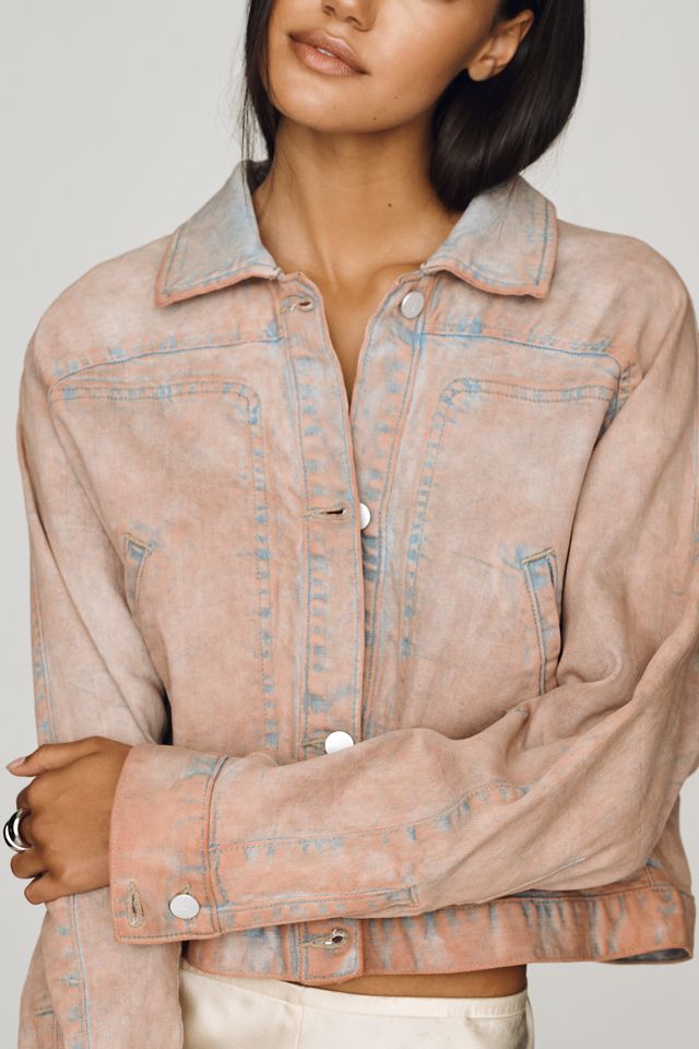 Pilcro Cotton Washed Denim Jacket #3