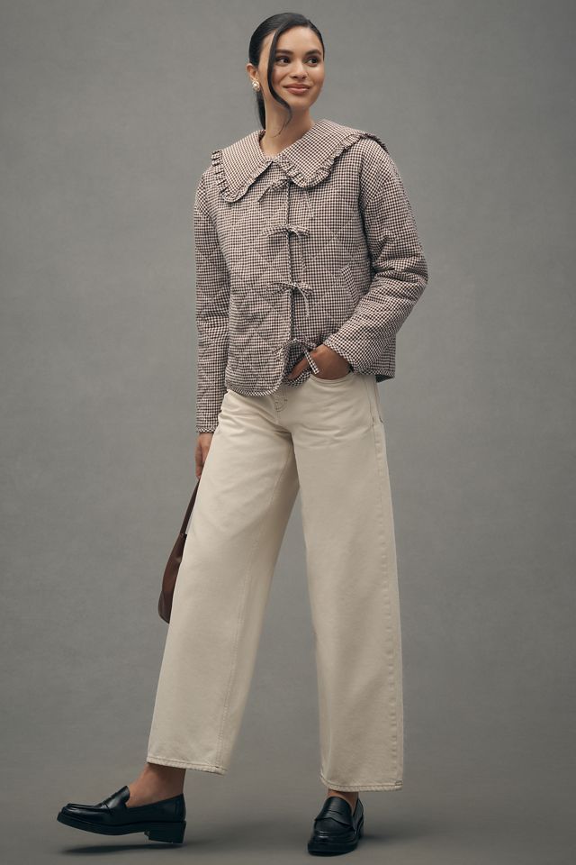 The Hazel Quilted Gingham Jacket by Maeve #2