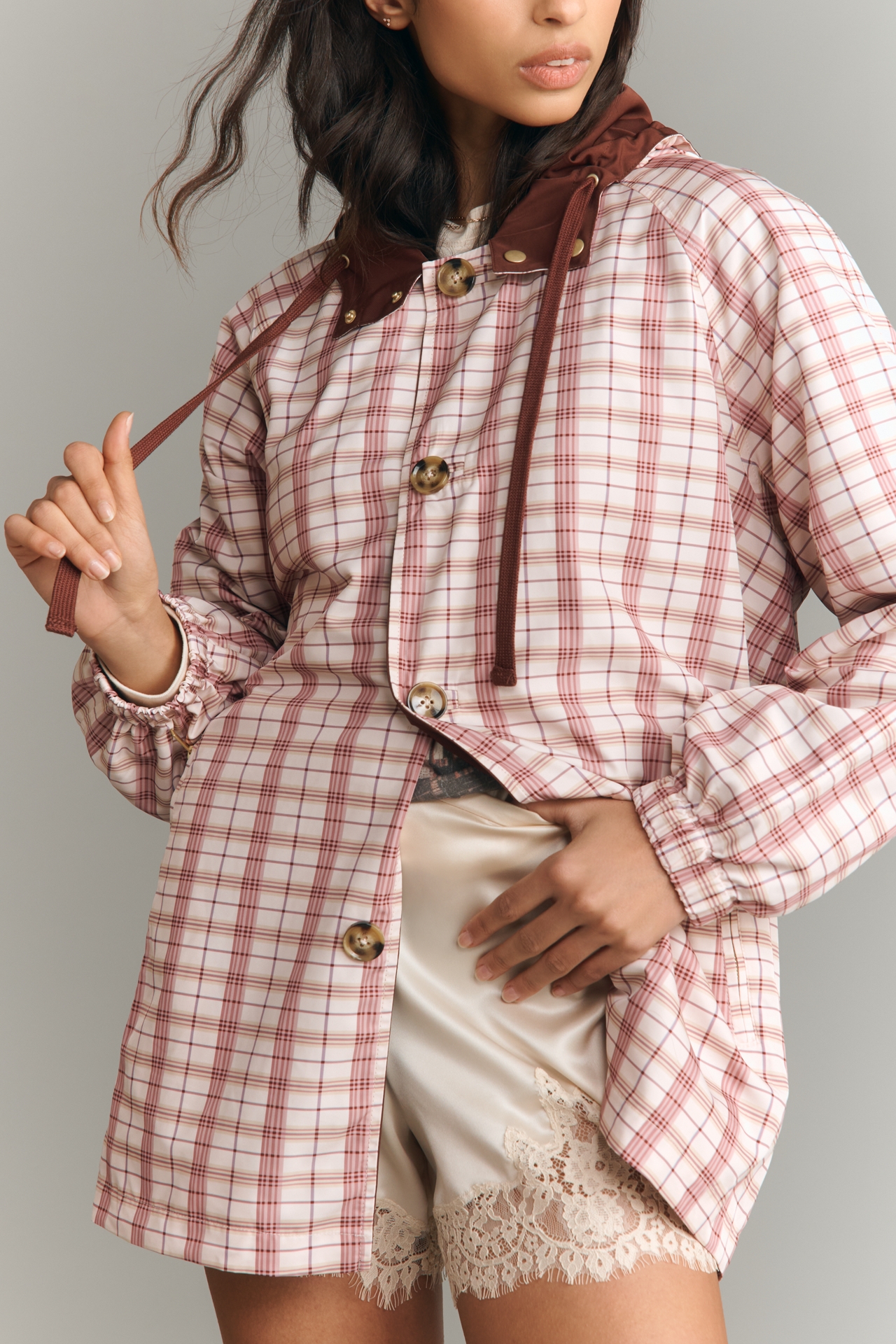 Maeve Reversible Hooded Trench Coat