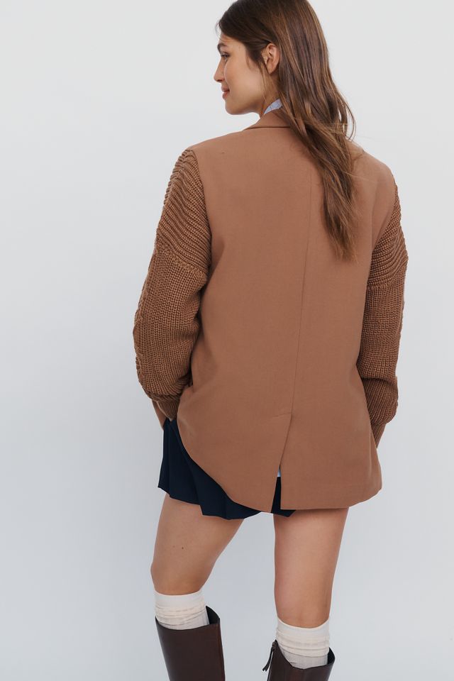 By Anthropologie Twofer Sweater Blazer #3