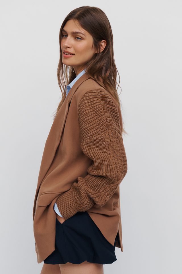 By Anthropologie Twofer Sweater Blazer #4