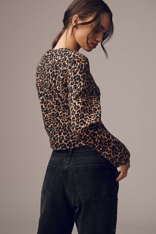 The Cora Patch Pocket Jacket by Maeve: Leopard Edition #1