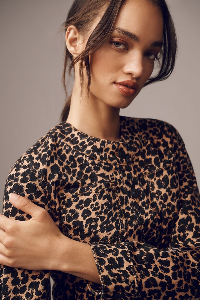 The Cora Patch Pocket Jacket by Maeve: Leopard Edition #3