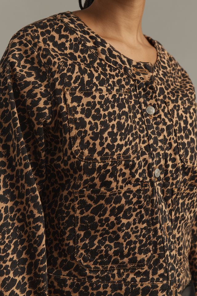 The Cora Patch Pocket Jacket by Maeve: Leopard Edition #5