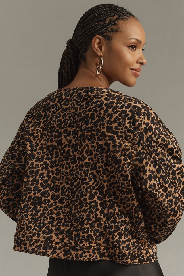 The Cora Patch Pocket Jacket by Maeve: Leopard Edition #6