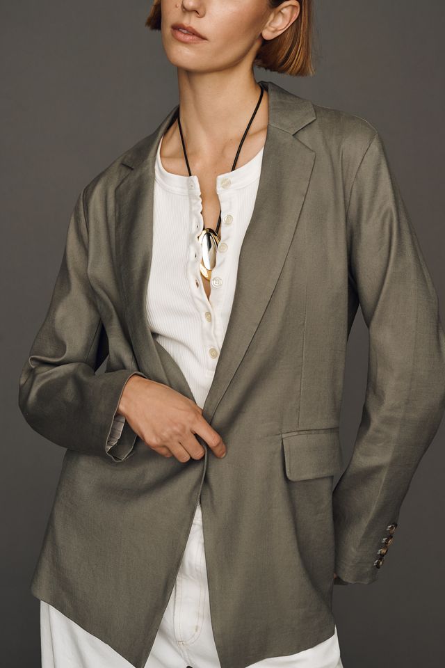 Tessie European Linen Stretch Blazer #2