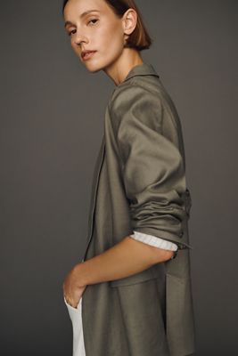 Tessie European Linen Stretch Blazer