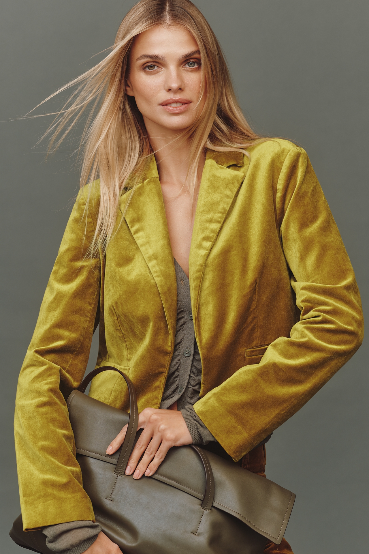 Maeve Cropped Tuxedo Blazer