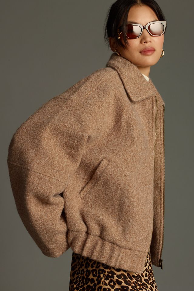 Giacca Bomber Morbida Oversize di Anthropologie #8