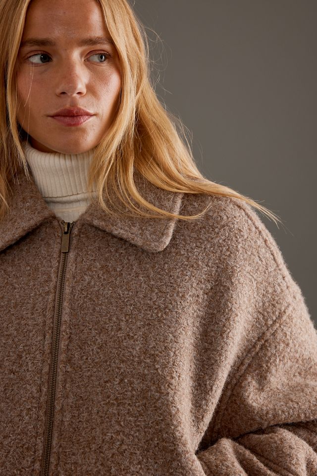 Giacca Bomber Morbida Oversize di Anthropologie #4