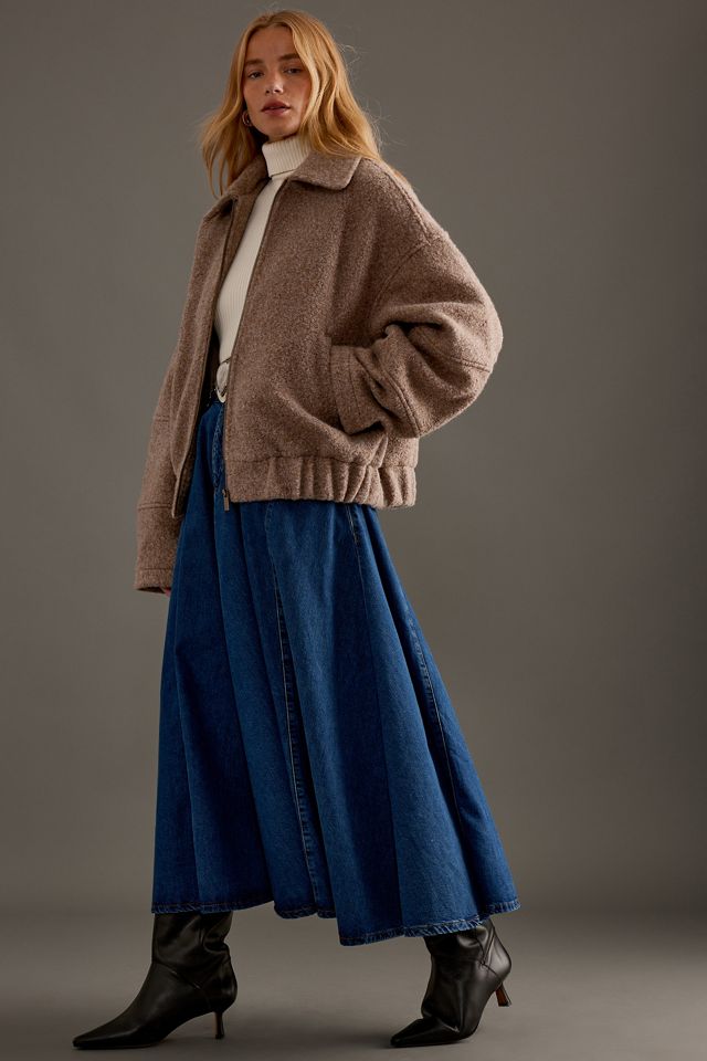 Giacca Bomber Morbida Oversize di Anthropologie #1