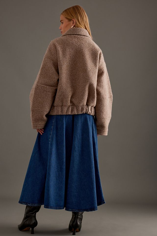 Giacca Bomber Morbida Oversize di Anthropologie #2