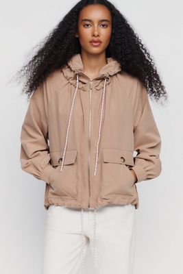 By Anthropologie Drawstring Utility Jacket