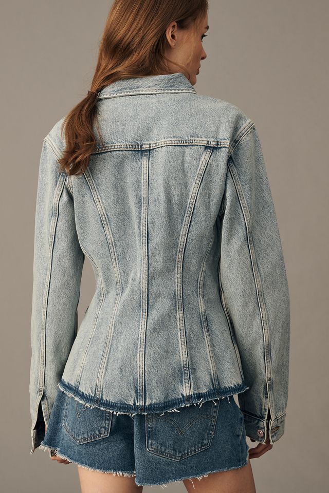7 For All Mankind Cinched Denim Jacket #2
