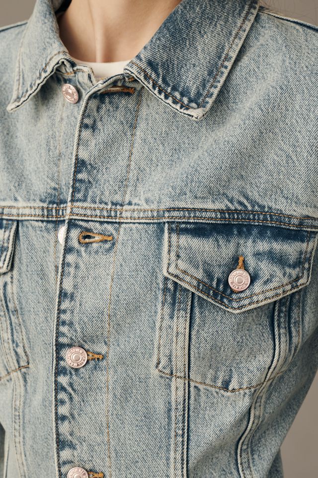 7 For All Mankind Cinched Denim Jacket #3