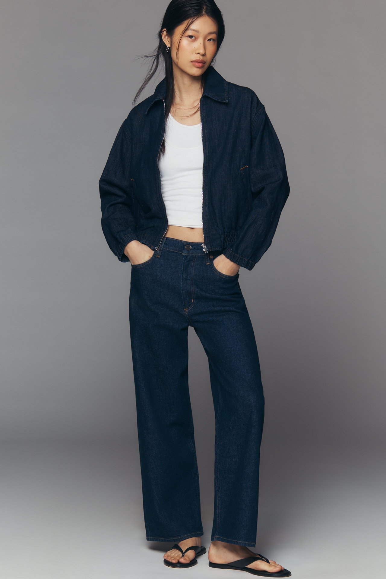 7 For All Mankind Rinsed Denim Jacket