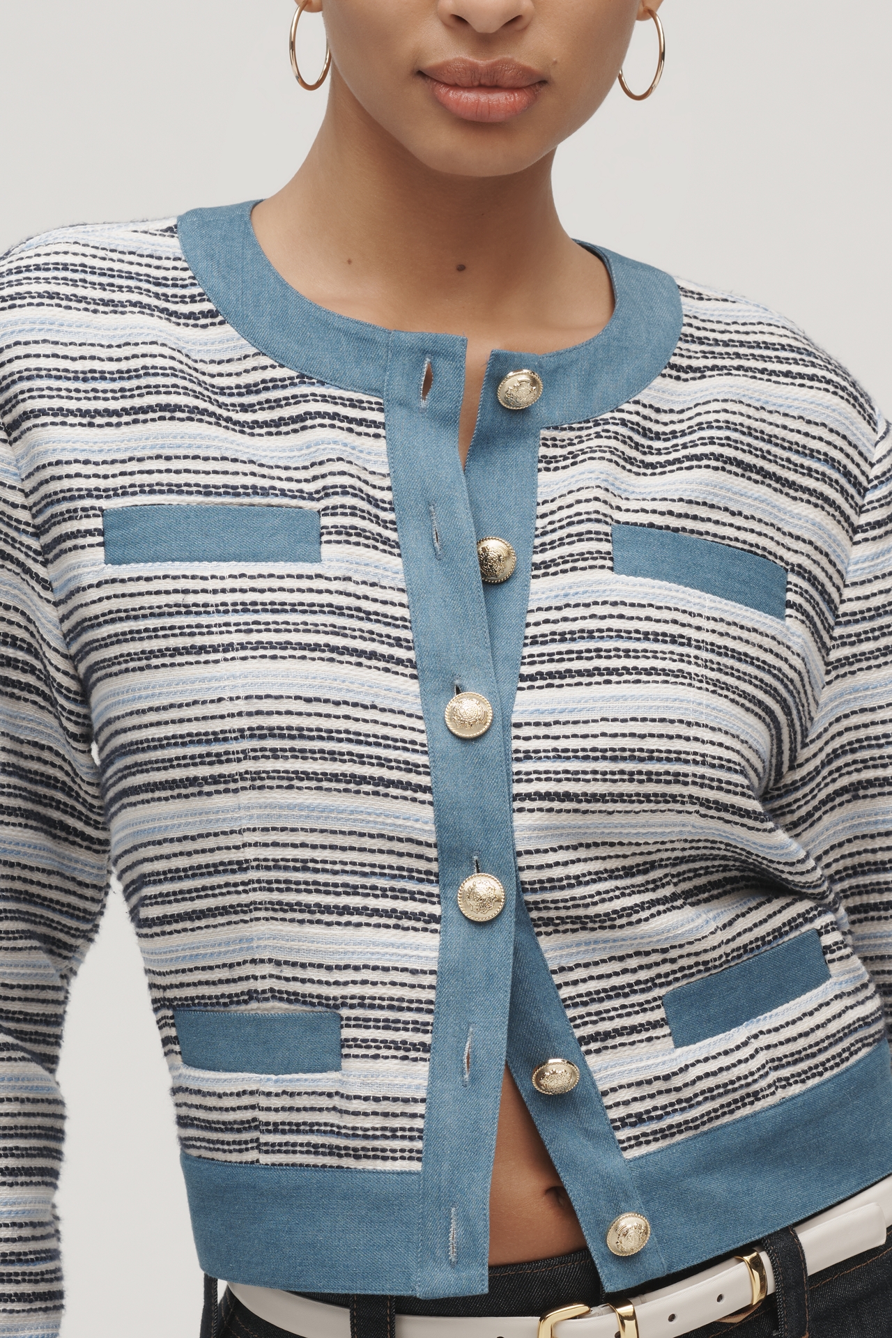 Derek Lam 10 Crosby Elain Tweed Lady Jacket