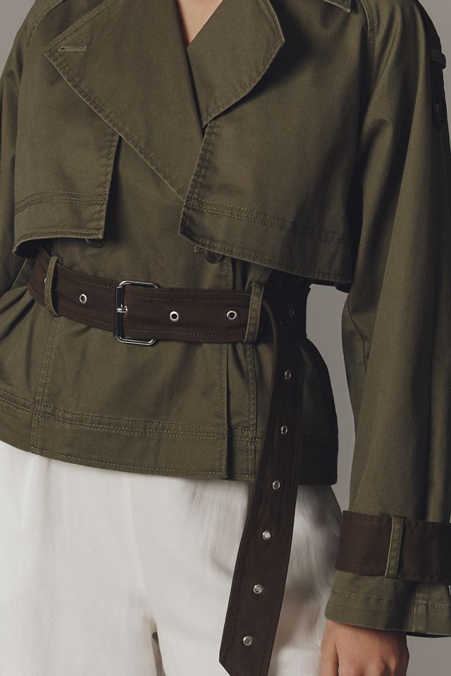Derek Lam 10 Crosby Ines Crop Trench Jacket | Anthropologie